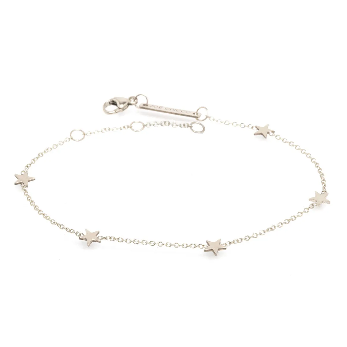14k 5 Itty Bitty Star Station Bracelet