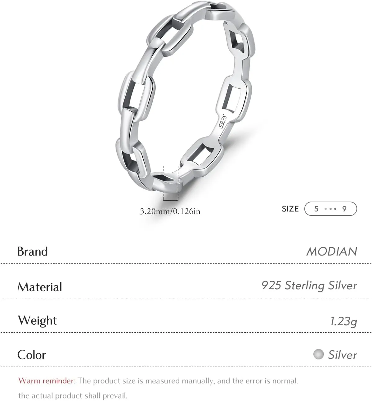 925 Sterling Silver Daily Retro Lock Eternity Bands Rings Vintage Stackable Party Fine Rings For Women Accessories