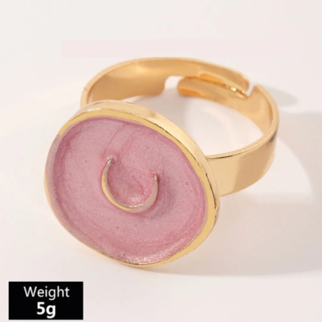 Astral Lightning Bolt Ring in Blue