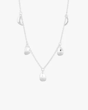 Botanica drop full necklace silver