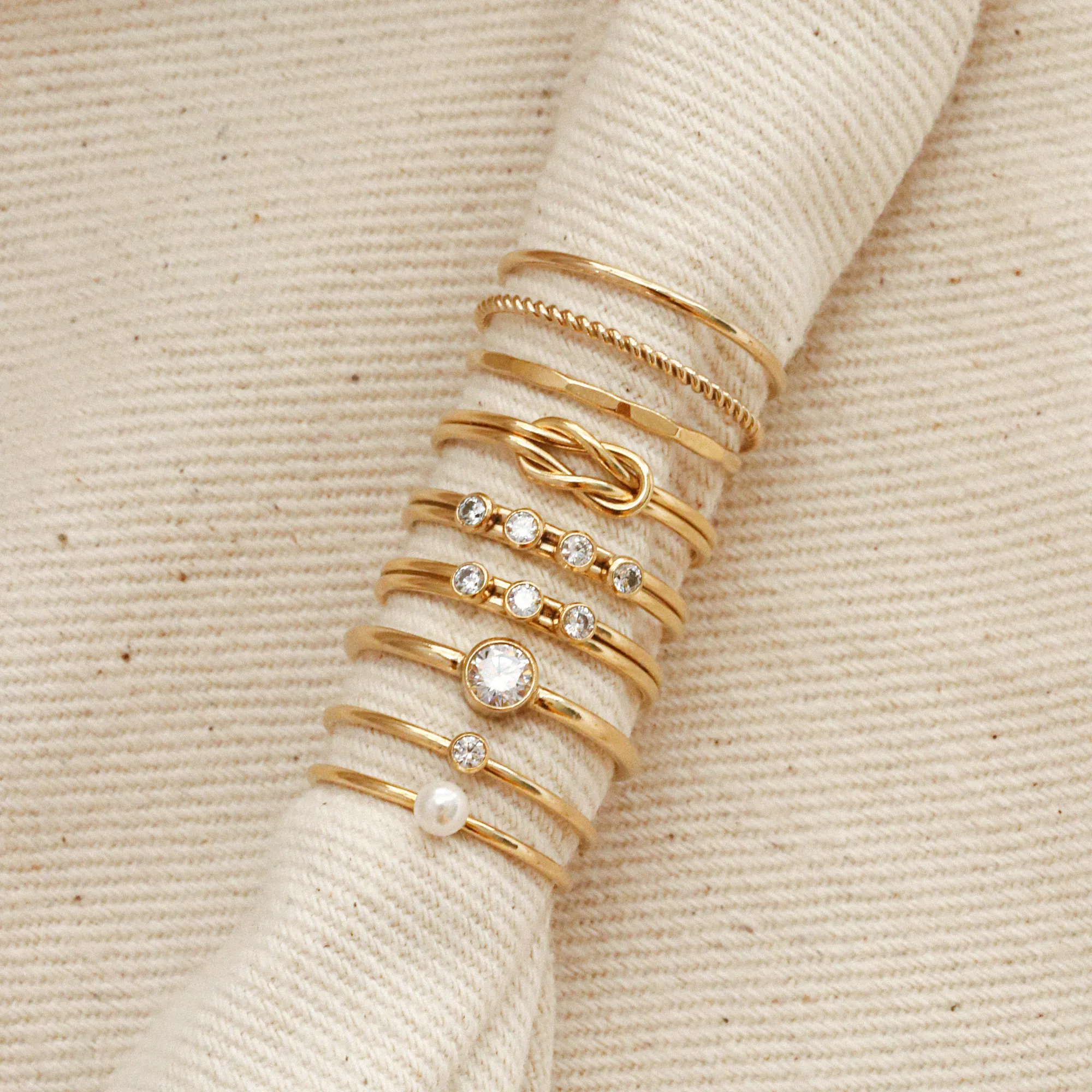 Hammered Stacking Ring
