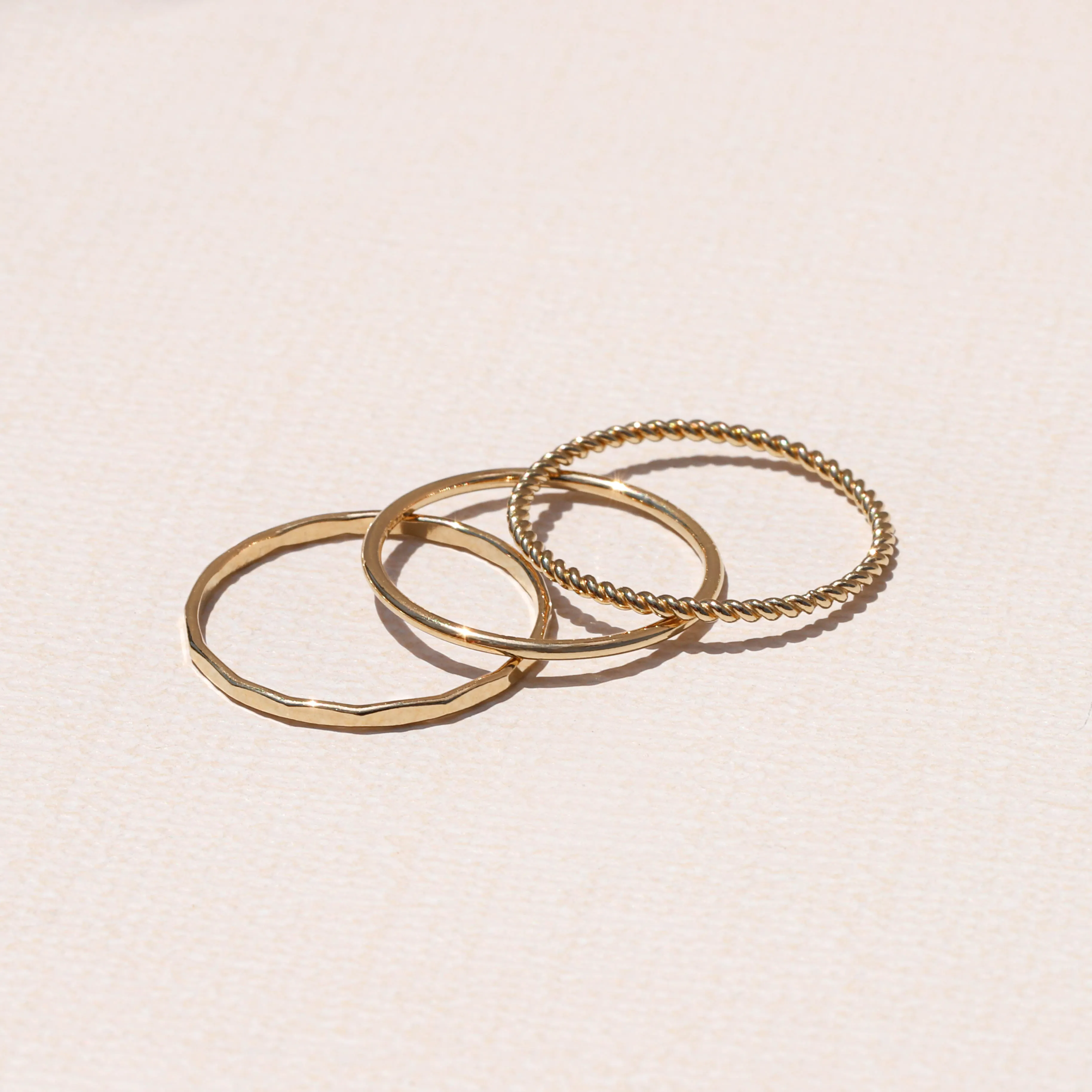 Hammered Stacking Ring
