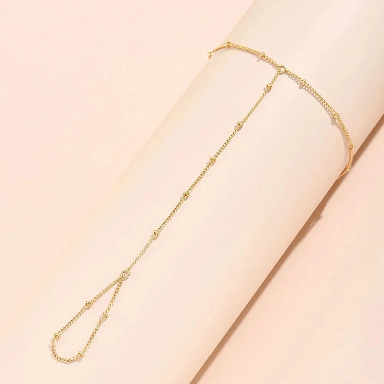 Hand Chain Bracelet for Women Dainty Gold Bracelets Trendy Ring Bracelet Hand Chain Hand Jewelry Gifts for Women