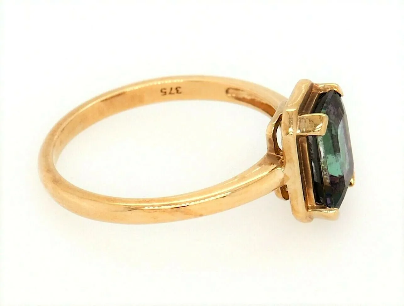 Mystic Topaz & 9ct Yellow Gold Dress Ring Fine Engagement Jewellery Size O