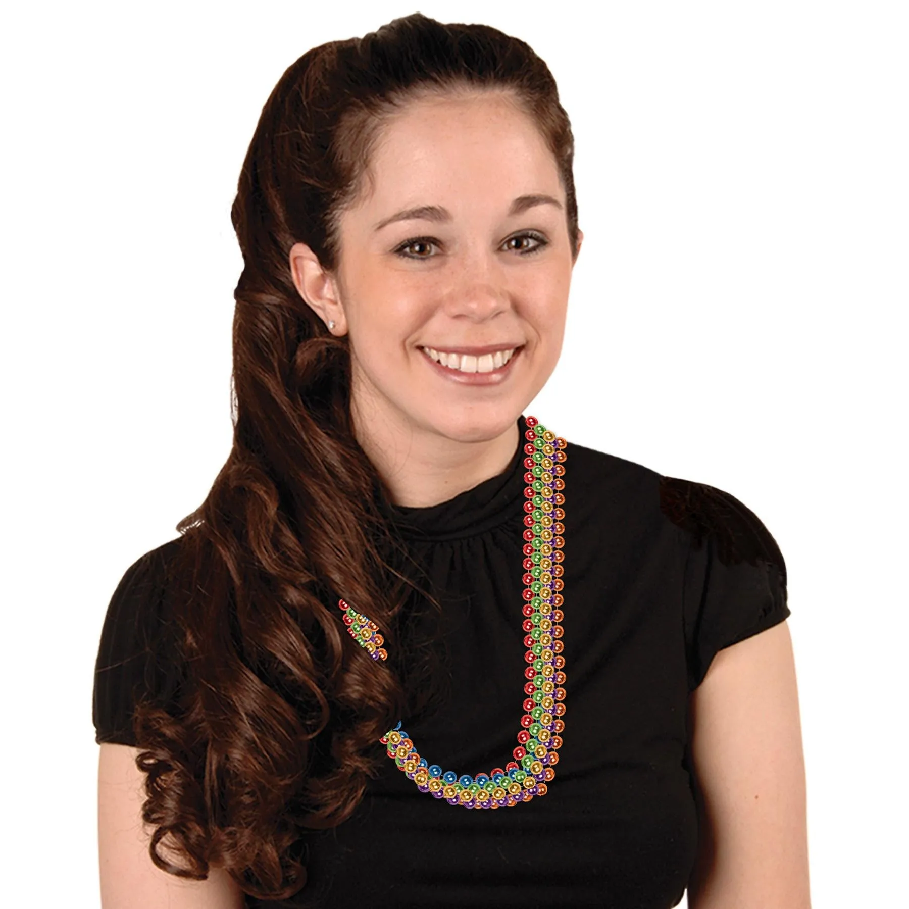 Party Bead Necklaces - Small Round, assorted colors