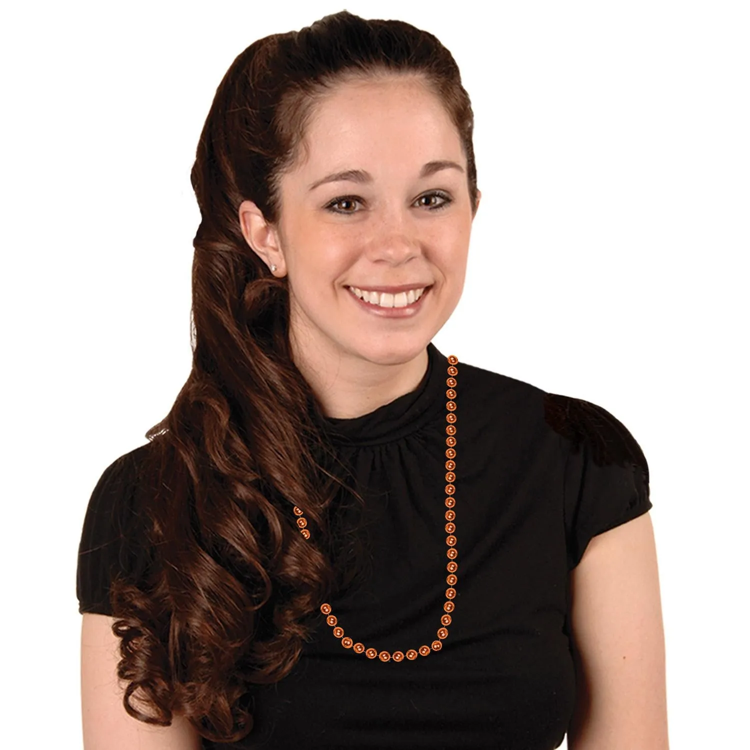 Party Bead Necklaces - Small Round, assorted colors
