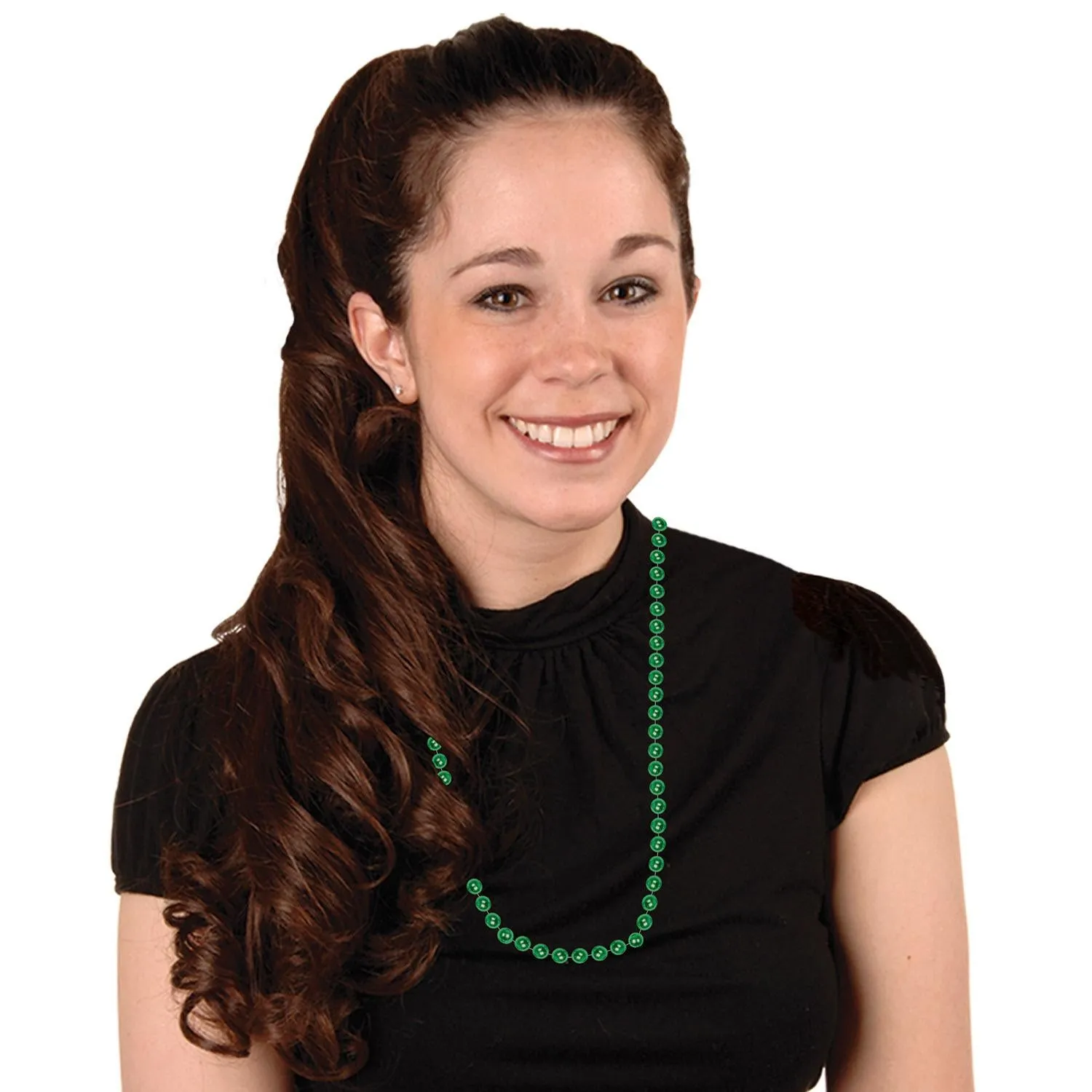 Party Bead Necklaces - Small Round, assorted colors