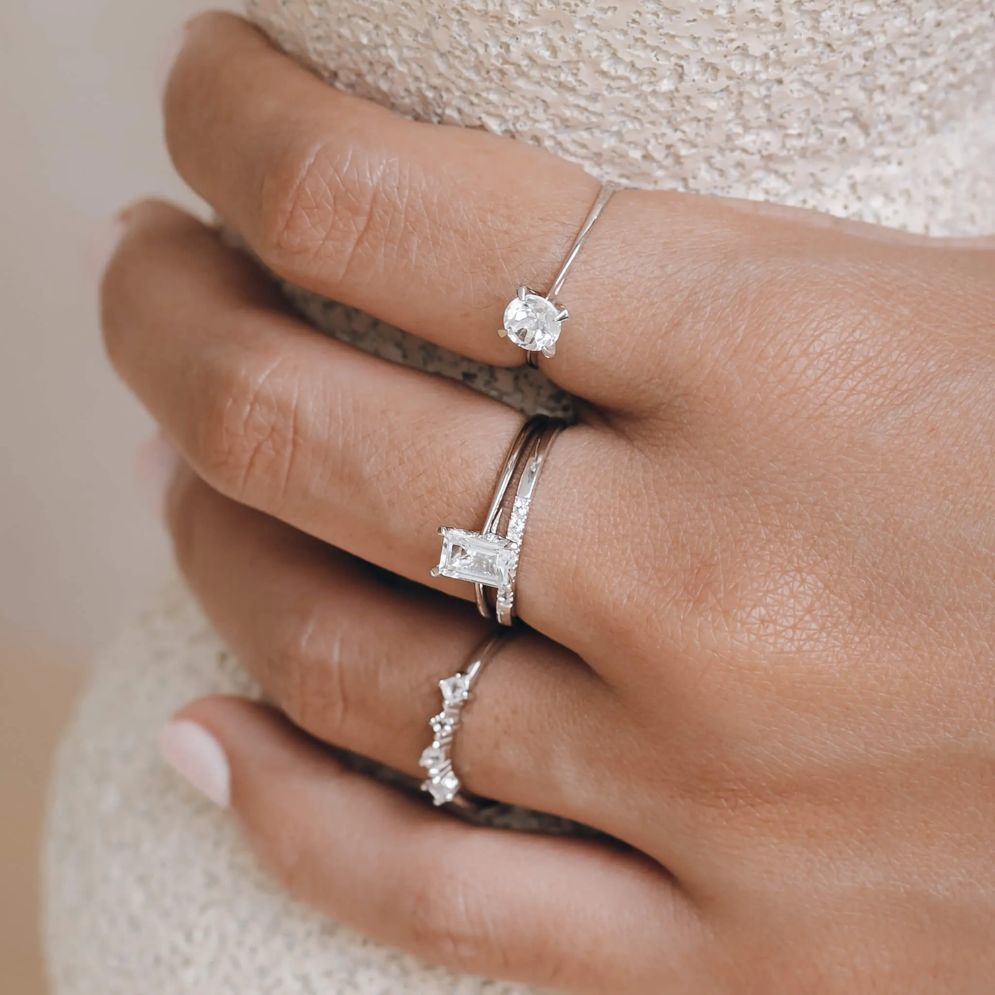 Pave Band Silver - Miriam