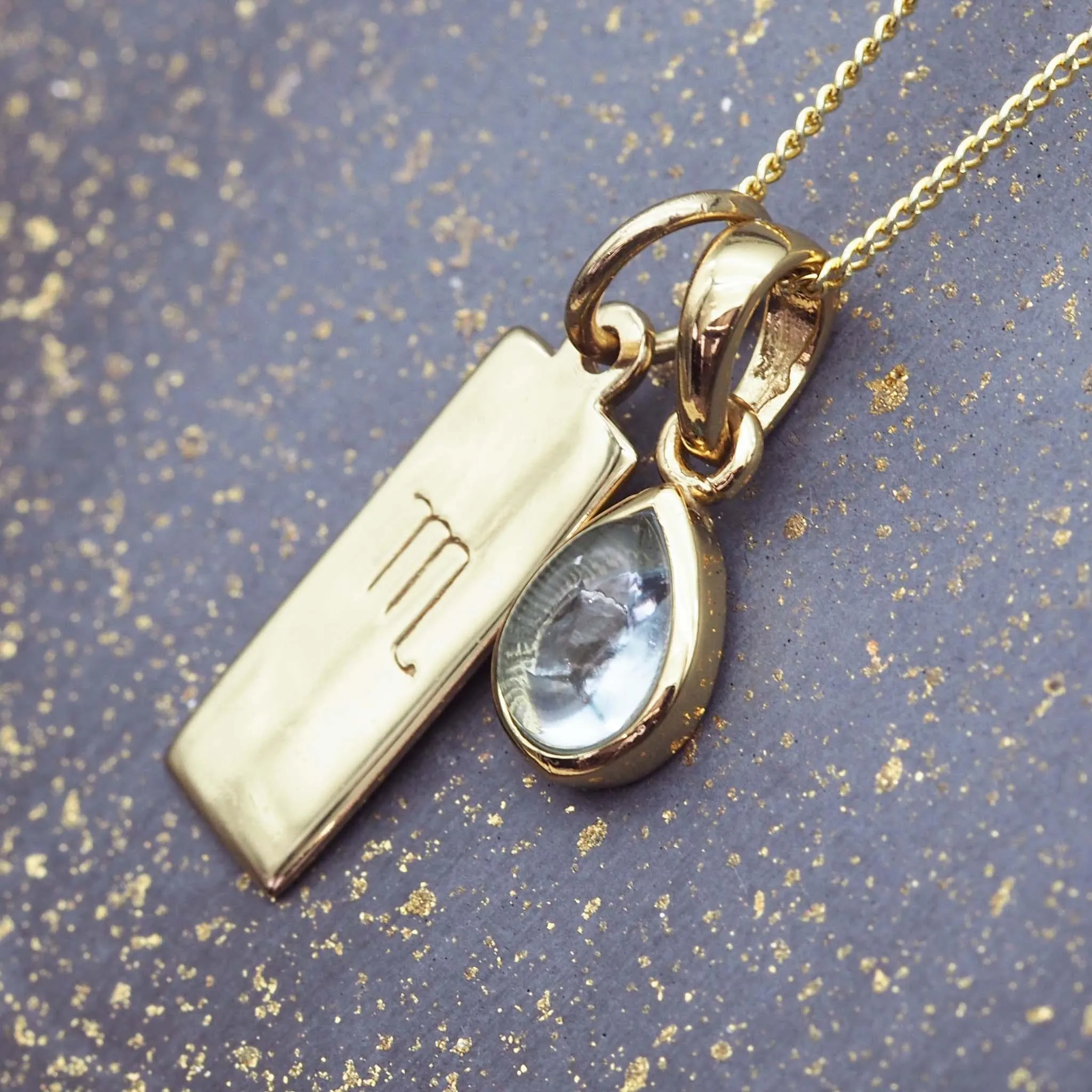 Scorpio Star Sign and November Birthstone Necklace