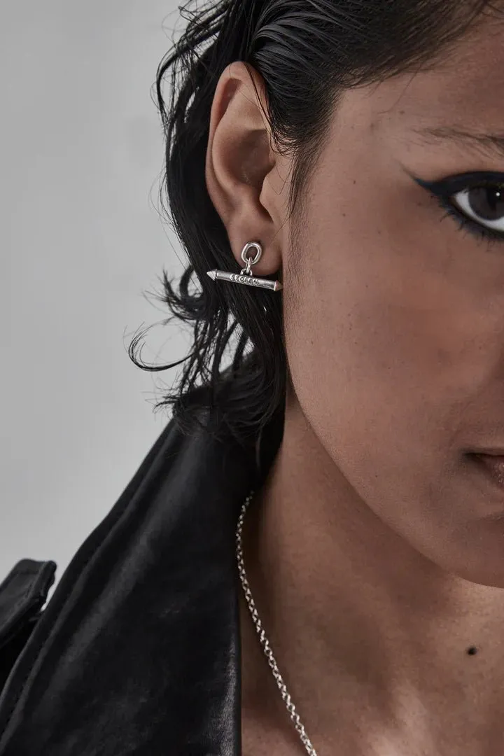 Stake Fob Earring