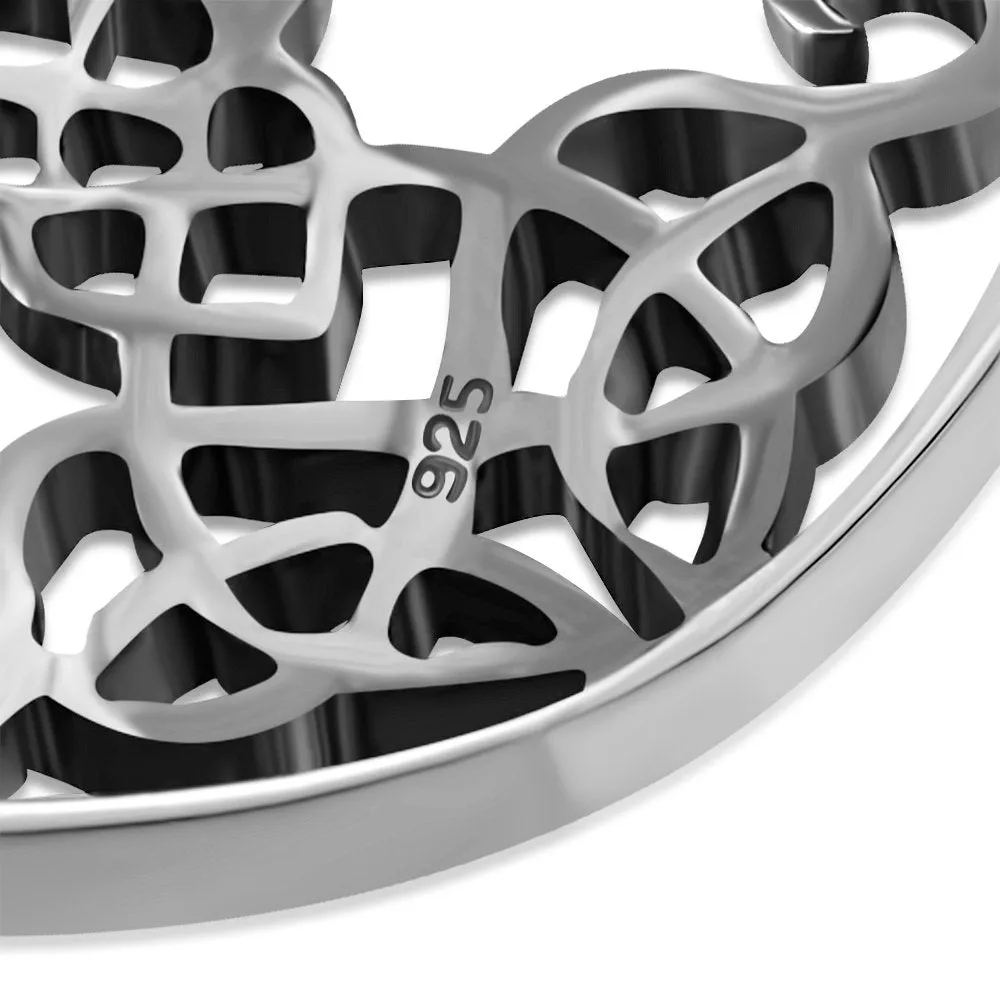 Tree of Life Celtic Silver Pendant