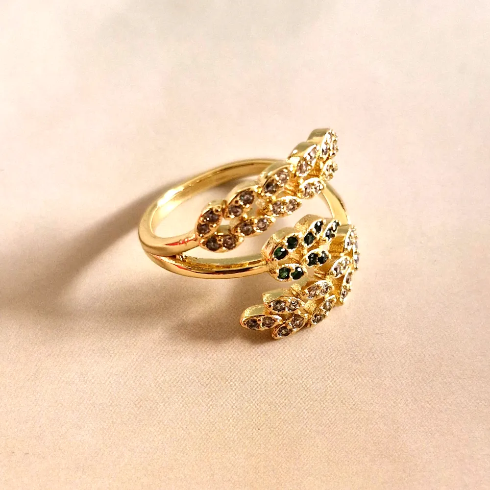Wheat Stalk Bypass Style Ring